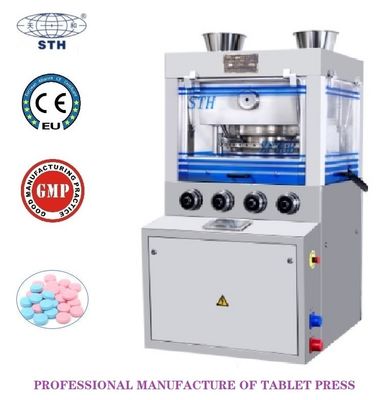 China 80KN Pharmaceutical Chemical Rotary Tablet Press Machine With Touch Screen supplier