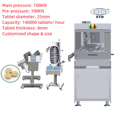 China Stainless Steel Turret 26 Stations Rotary Tablet Press Machine supplier