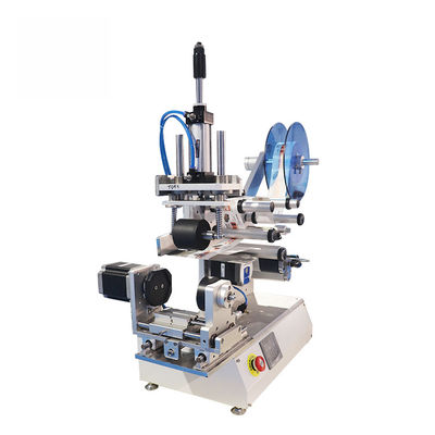 China TIANHE Adhesive Sticker Semi Auto Labeling Machine For Plastic Flat Bottle supplier
