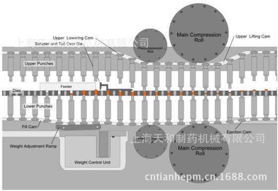 China Efficient Chlorine Tablet Press Machine Easy Operation High Speed supplier