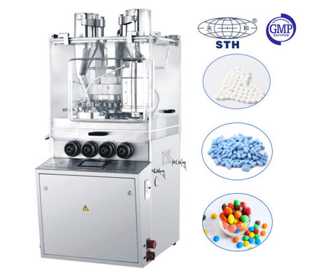 China Multi automatic control Electronic Enhanced integrated Core Covered Rotary Tablet Pill Press supplier