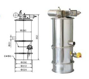 China Pharmaceutical Practical Pneumatic Vacuum Conveying System 0.6Mpa supplier
