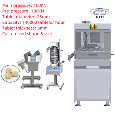 TIANHE Stainless Steel Turret 26 Stations Rotary Tablet Press Machine supplier