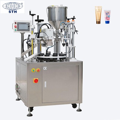 TIANHE Semi Automatic Shampoo Plastic Tube Filling Sealing Machine Speed 30 Tubes/min supplier