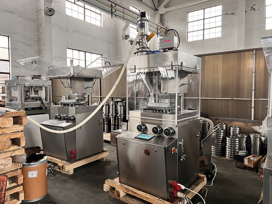 TIANHE Effervescent Tablet Force Feeder Tablet Compression Machine Touch Screen Single Side supplier
