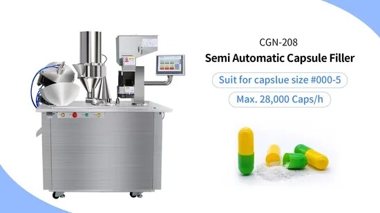 Semi-Automatic Capsule Filling Machine 28000 PCS/H for Hard Gelatin Capsules supplier