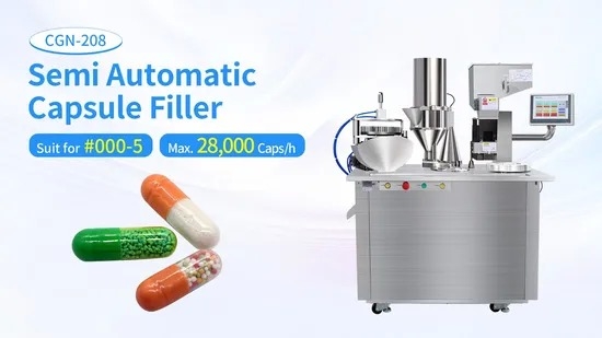 Semi-Automatic Capsule Filling Machine CGN-208 28000PCS/Hour 2.12kw supplier