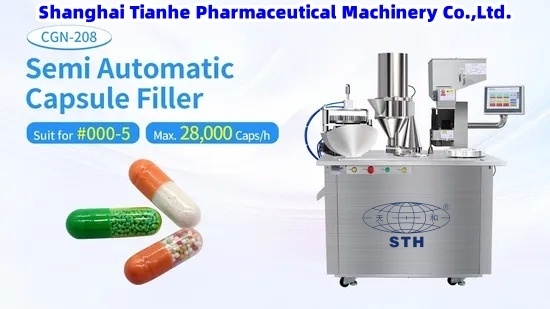TIANHE Semi Automatic Hard Gel Capsule Filling Semi Auto Capsule Filler Machine supplier