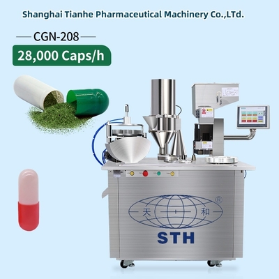 TIANHE Gelatin Empty Capsule Size 00 0  Semi Auto Automatic Capsule Filler Filling Machine for Herb Powder supplier