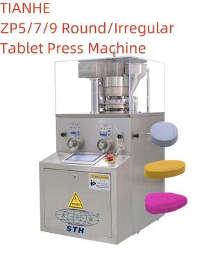 TIANHE Touch Screen Control GMP Design Stainless Steel Lab Tablet Press Machine for Pharmaceutical and Chemical Industries supplier