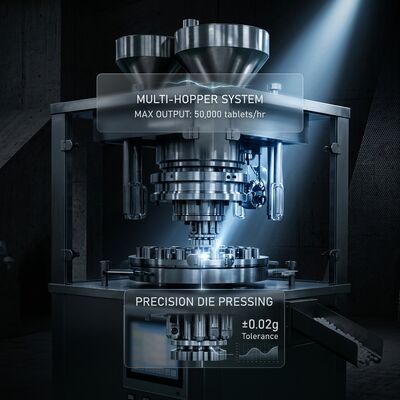 Speed Tablet Press Machine GZPK-65/71 High Output 462000 pcs/h Automatic Tablet Weight Control BB BBS Tooling supplier