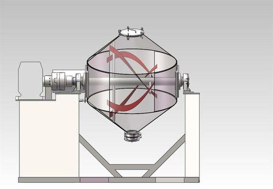 TIANHE Industrial Food Chemical Double Cone Blender Machine For Dry Powder Mixing supplier