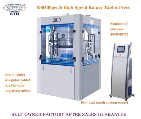 Fully Enclosed Engraved High Speed Tablet Press Double Side supplier